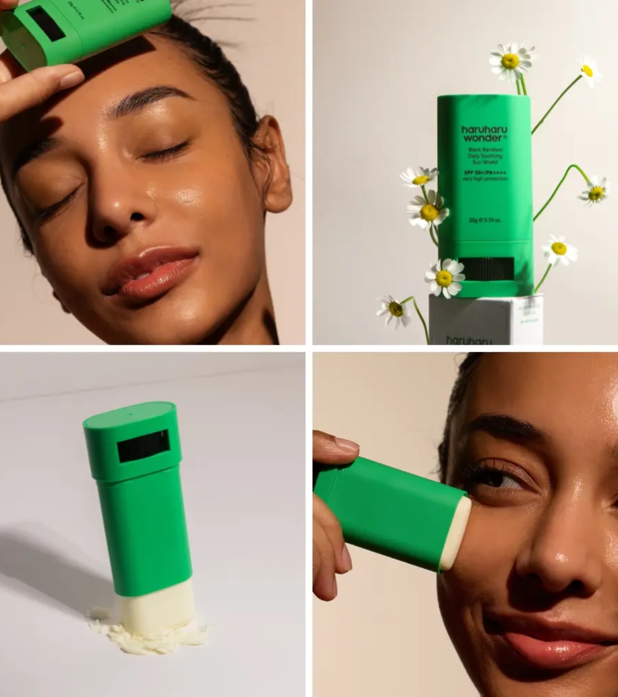 Haruharu Wonder - Protetor solar em bastão Black Bamboo SPF50+/PA++++