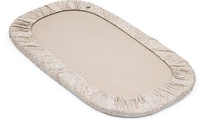 Stokke Snoozi Stretchlaken 2-Pack, Dandelion Beige/ Vanilla Cream