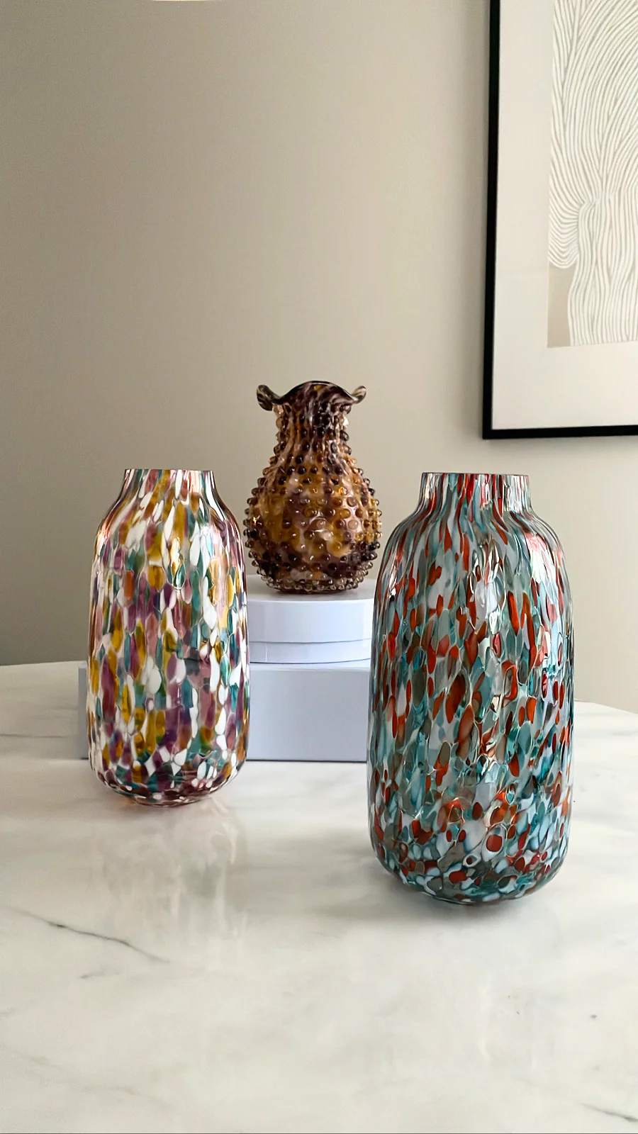 Anna Von Lipa  Confetti Blonde vase - Mahogany