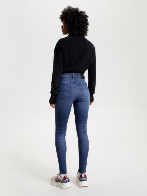 Calça jeans super skinny de cintura alta Sylvia