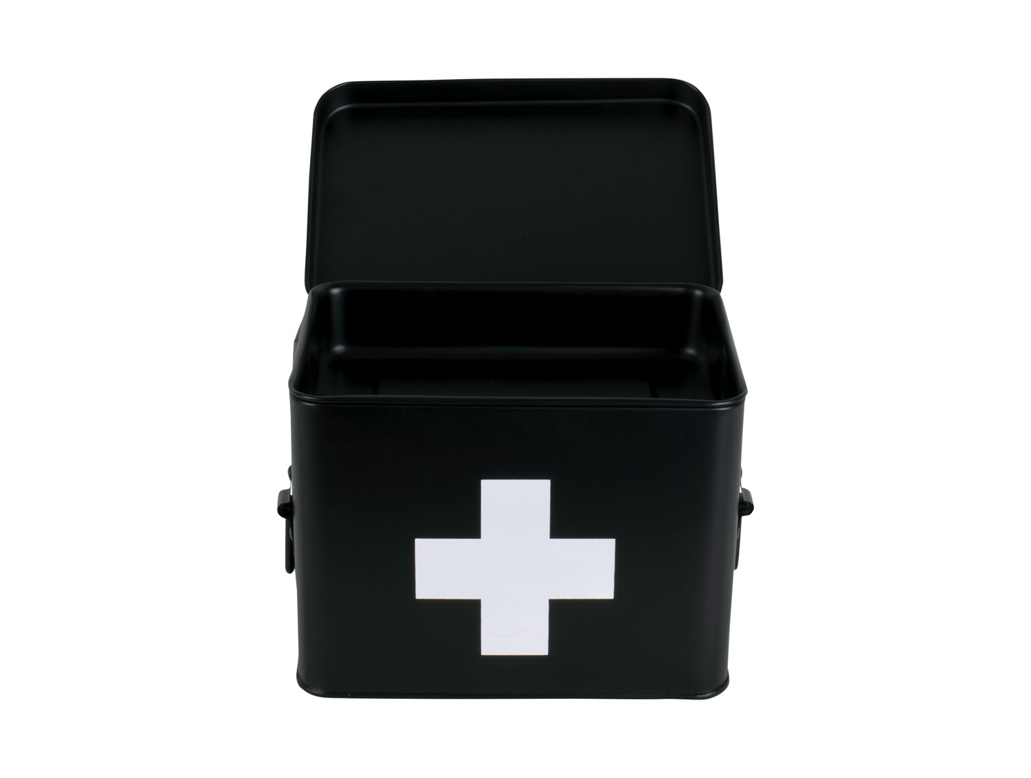 Medicine storage box medium metal matt black