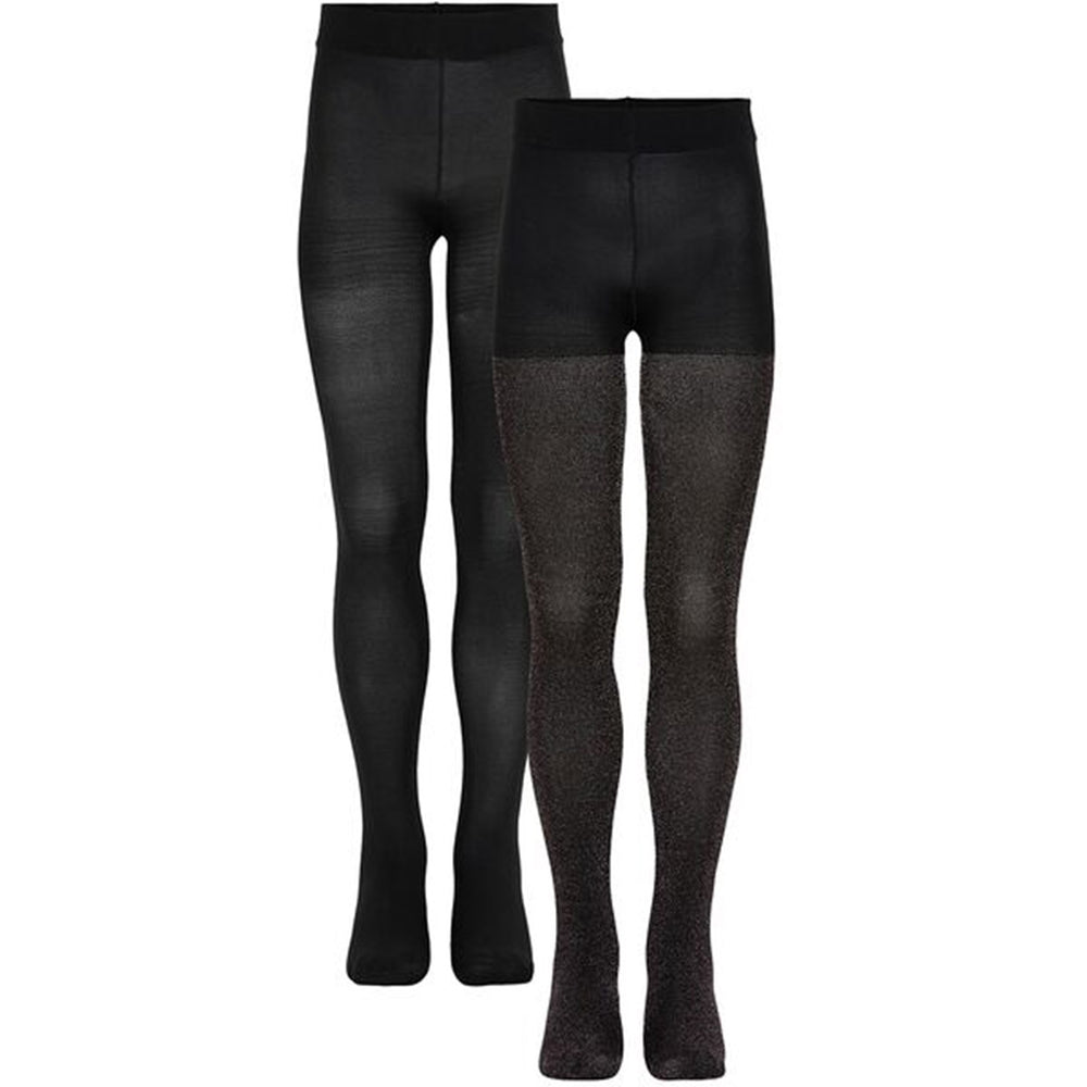2-pak Tights Noos Multi Glitter/Solid - The New