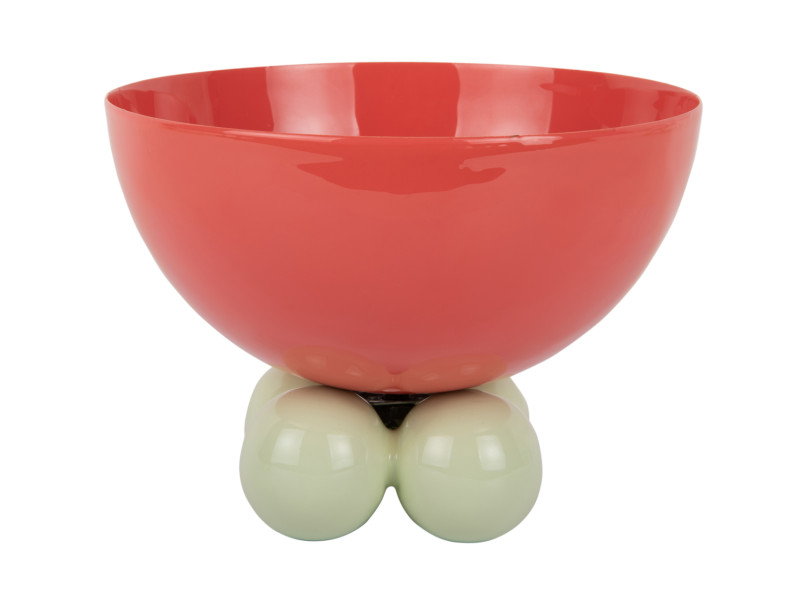 Bowl Double Funky Large PT4252BL Turquoise blue & soft yellow