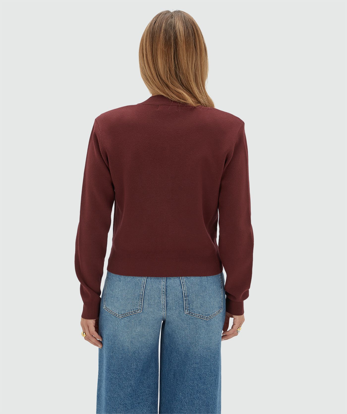 JV-FLISS regular fit vest - burgundy