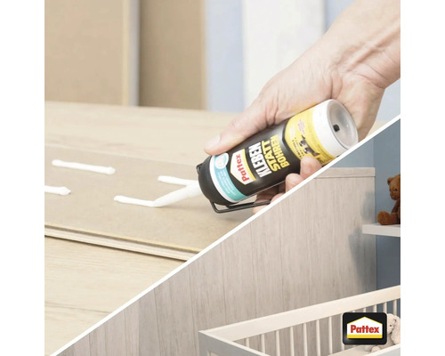 Pattex Montagelijm in plaats van boren Wit 133 g
