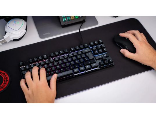 THE G-LAB - Clavier gamer KEYZ Caesium TKL noir (FR)