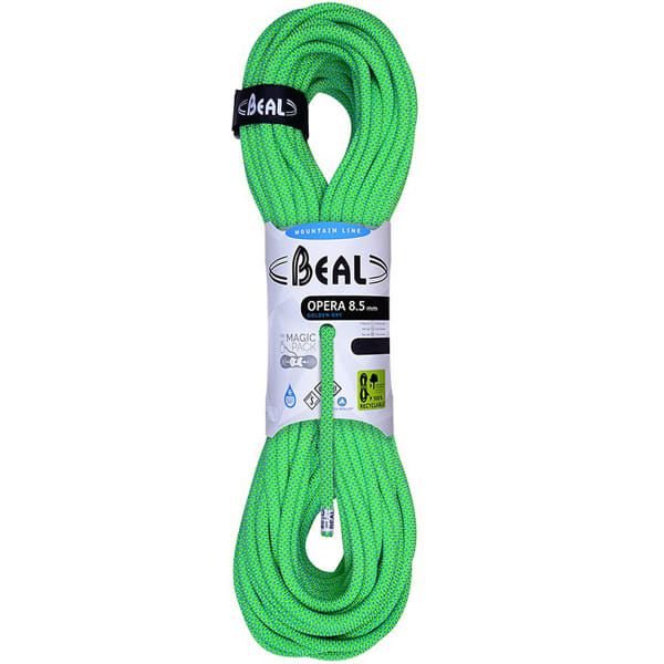Corde alpinisme BEAL OPERA 8,5 x 100 UNICORE GREEN