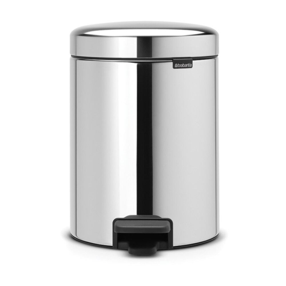 PEDALBØTTE BRABANTIA NEW ICON 5L BLANKT STÅL