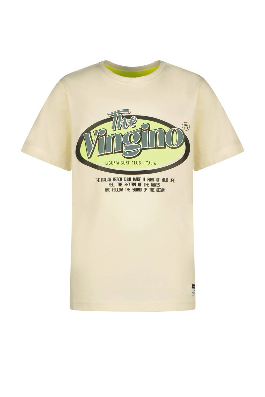 Vingino T-shirt Hebor met logo offwhite