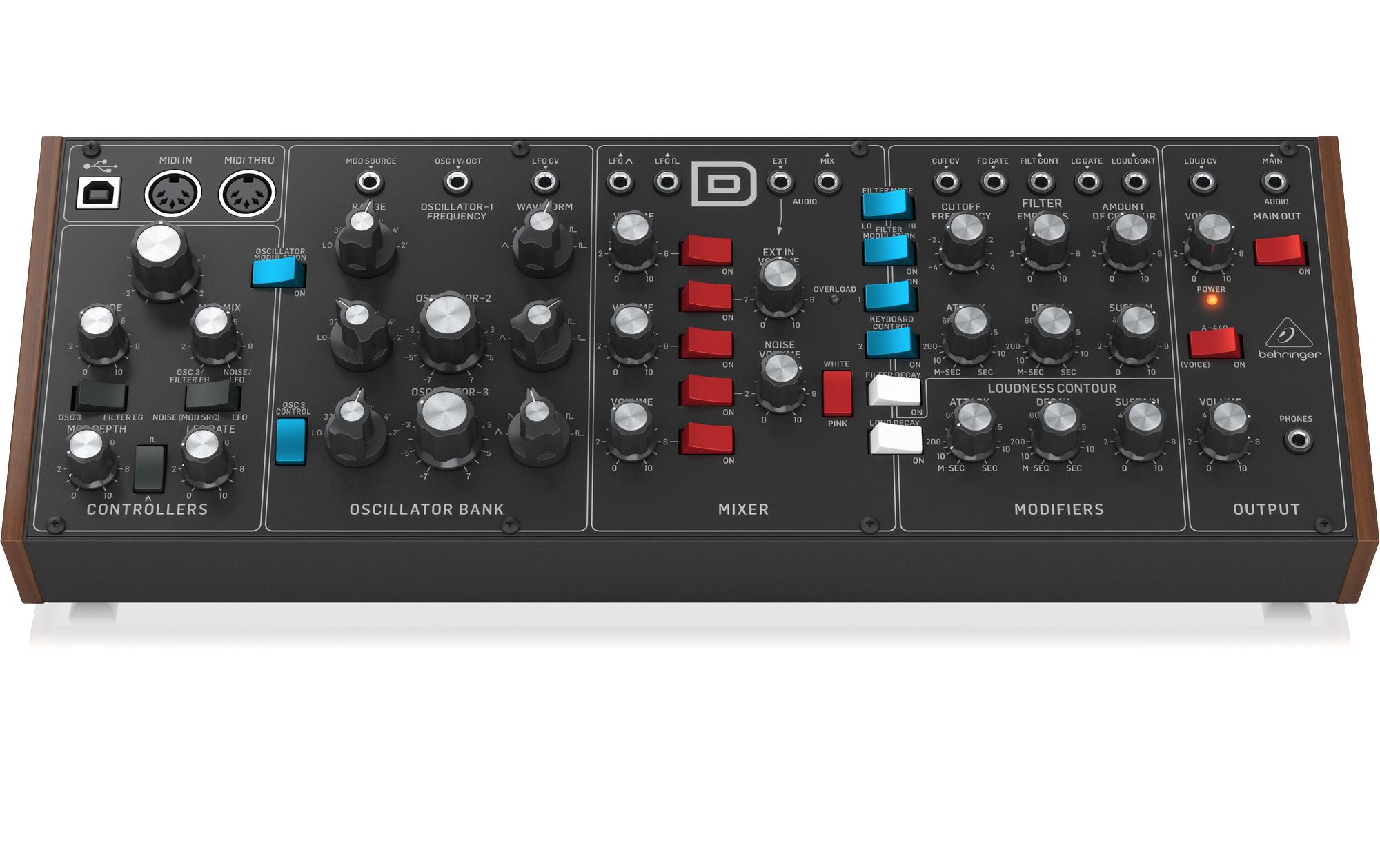 Synthesizer Model D<br>Detailgetreue Minimoog Model D Replikation