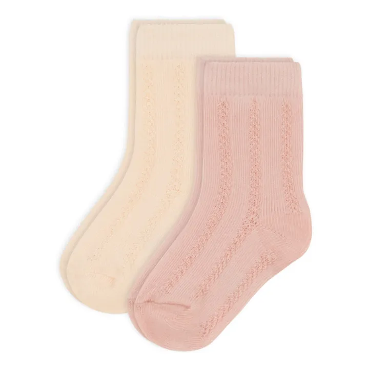 Petit Bateau Lot 2 Chaussettes Point Fantaisie | Rose