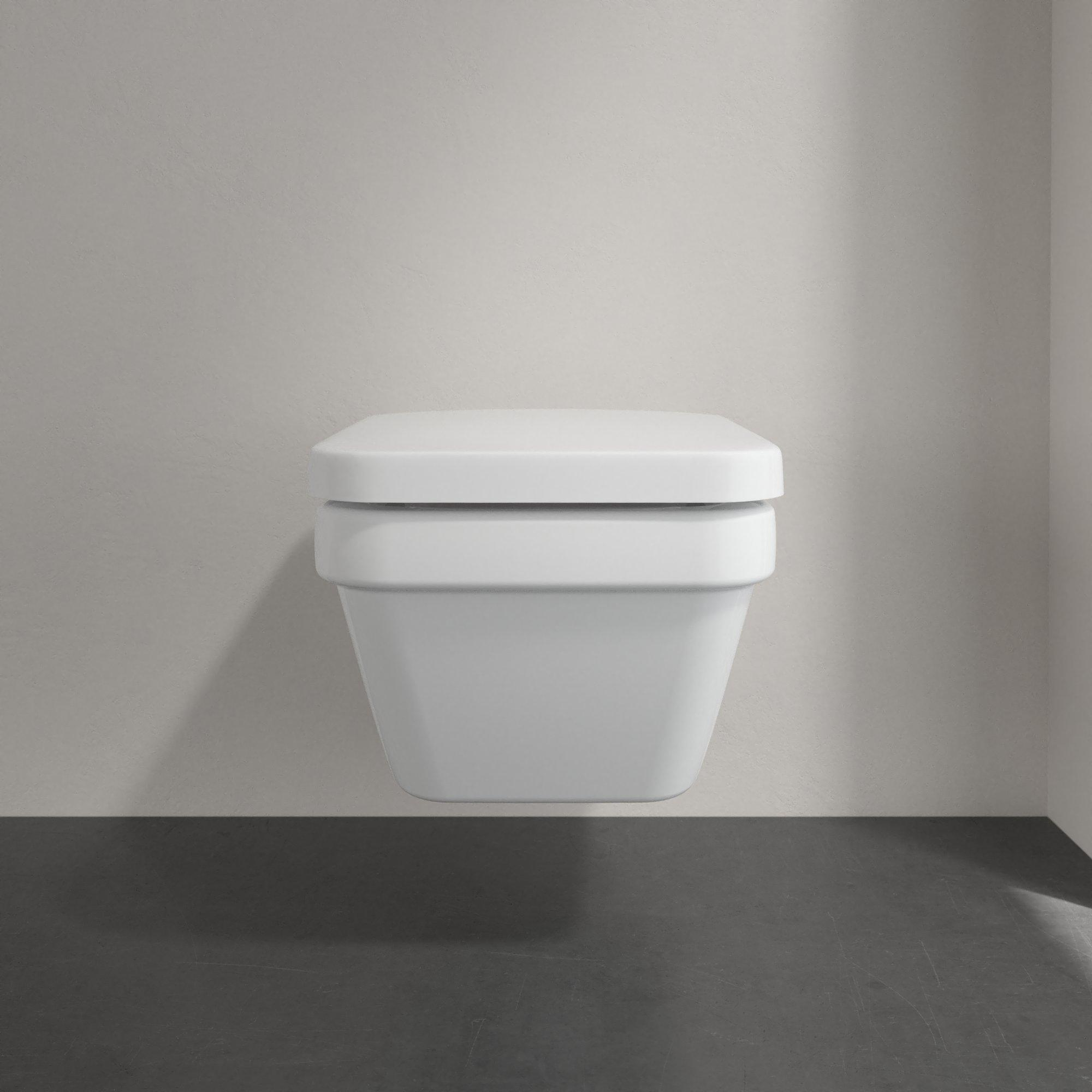 Villeroy & Boch Architectura randloos toilet CeramicPlus rechthoekig wit glans
