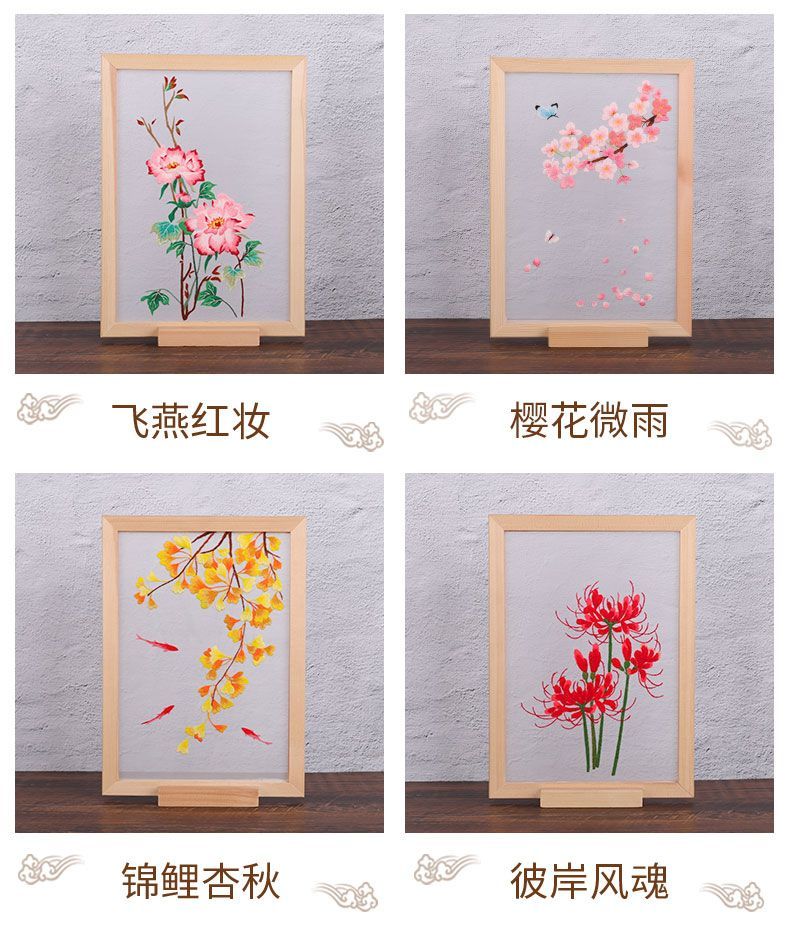 Embroidery Kingdom - DIY-borduurpakket met bloemenornamenten