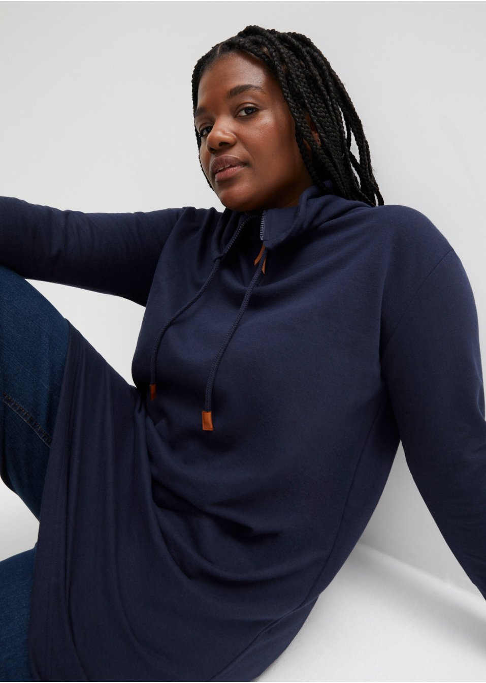 Robe sweat avec imprimé dos