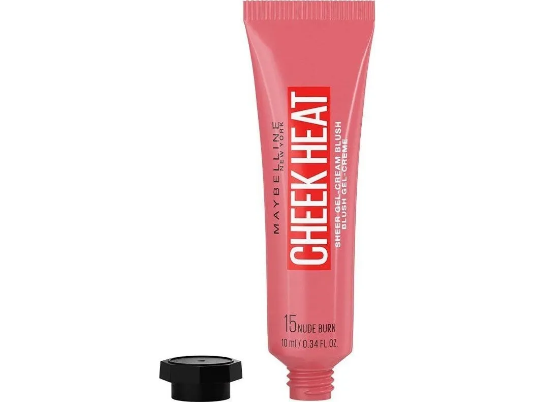 Maybelline Cheek Heat Sheer Gel-Cream Blush (15 Nude Burn) 8 ml