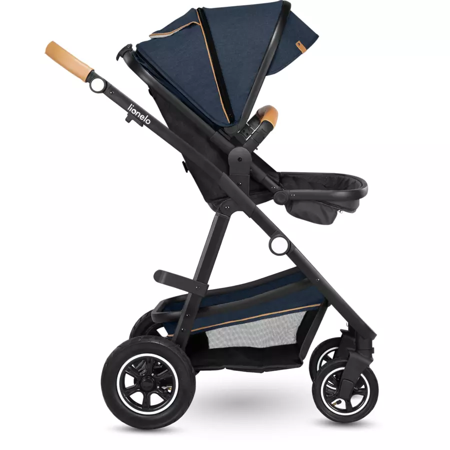 lionelo Kombikinderwagen Amber 2 in 1 Blue Navy