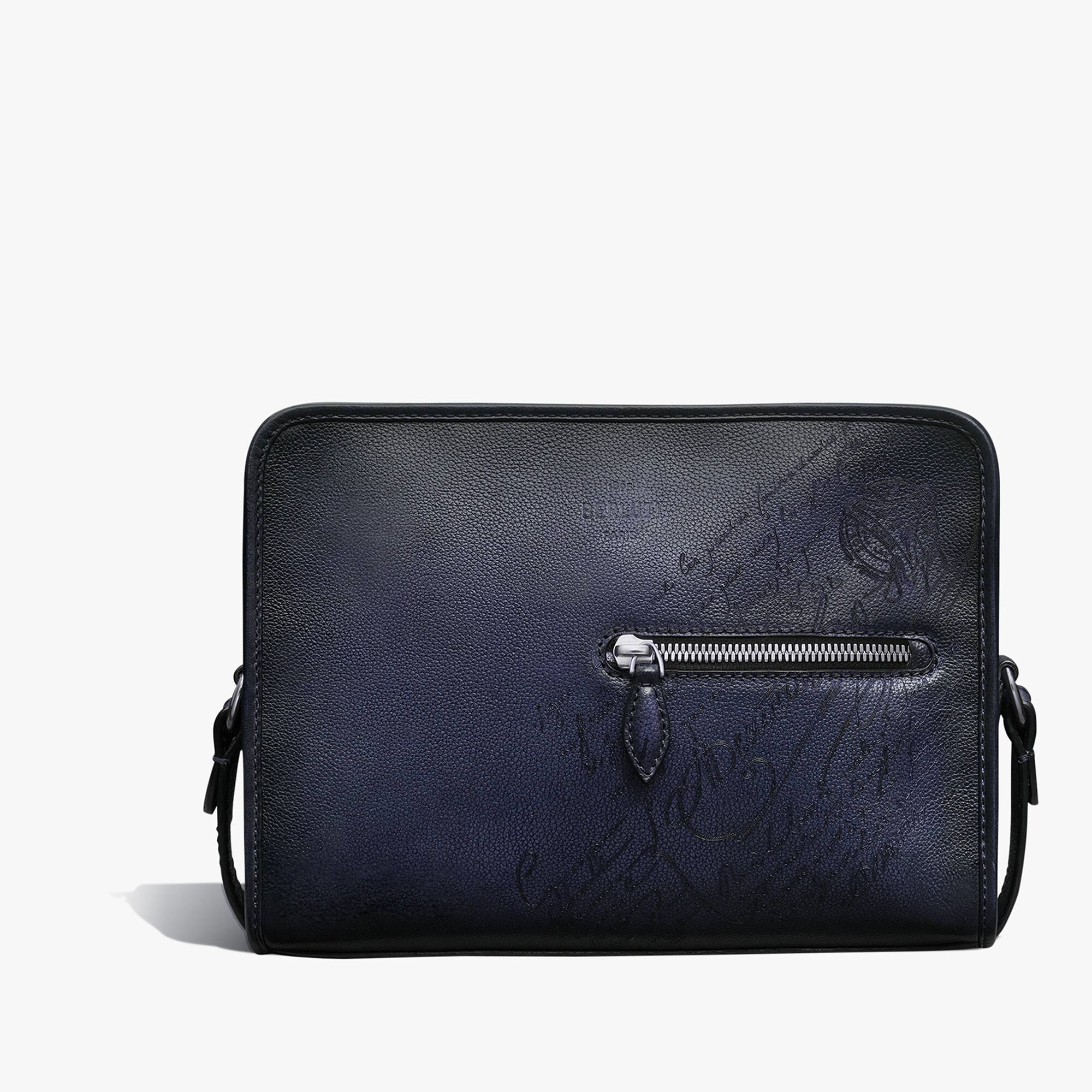Sac Bandoulière Journalier En Cuir Scritto