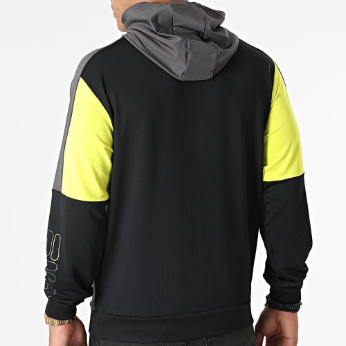 Veste Zippée Capuche 683452 Noir Gris