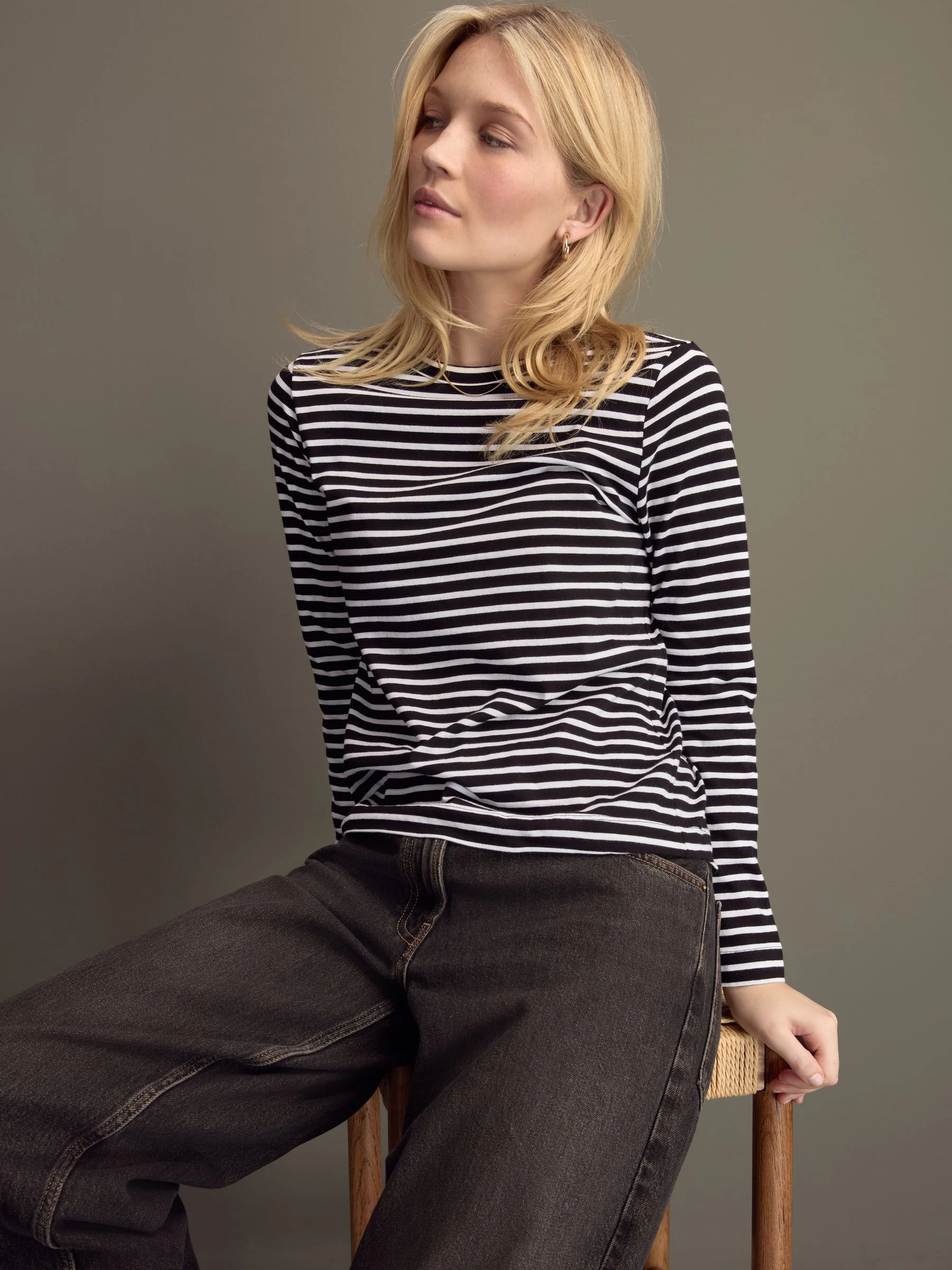 Multi - Set van 3 stuks 100% katoenen T-shirts met lange mouwen