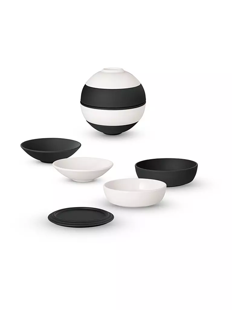VILLEROY & BOCH La Petite Boule BLACK&WHITE ICONIC 5tlg schwarz