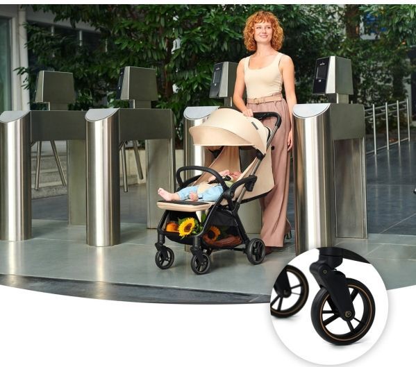 APINO - Wandelwagen - Zwart - Aluminium - Auto Folding