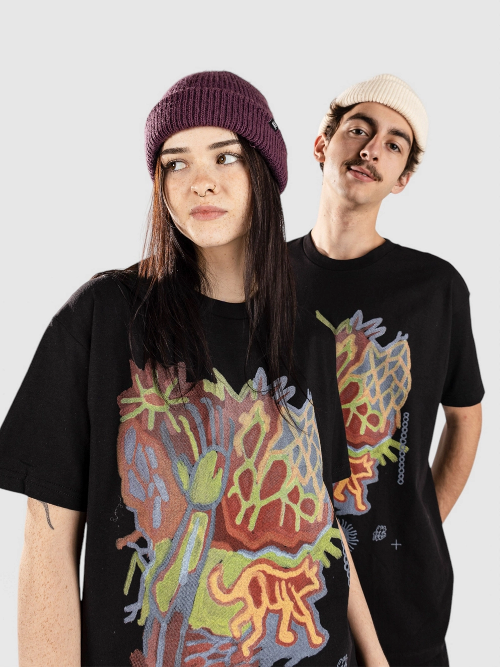 Smile And Wave Luna T-Shirt black
