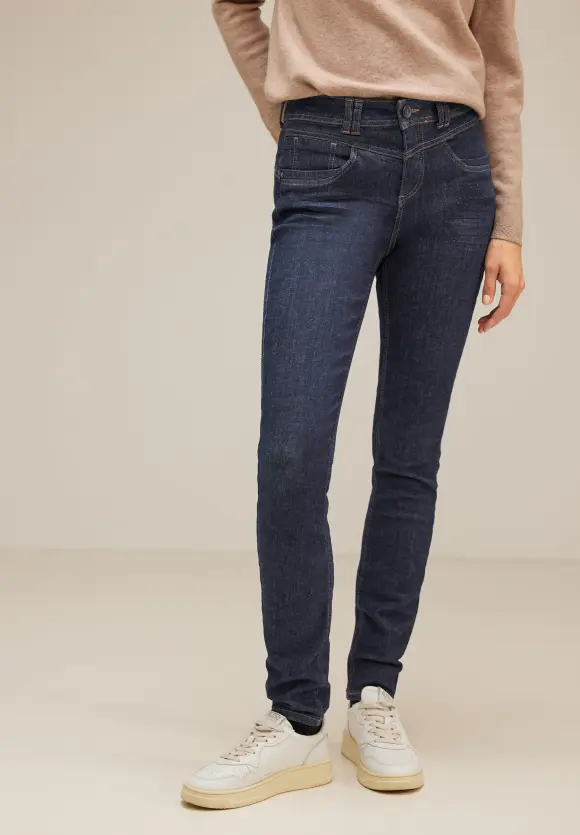 Slim Fit Free to Move Jeans - deep indigo rinsed wash