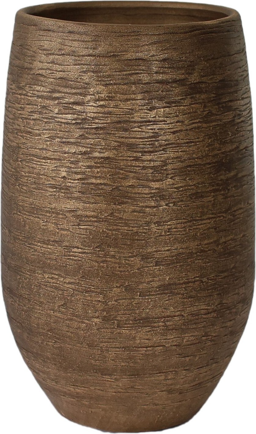 HS bloempot Osaka goud D 22 H 40 cm