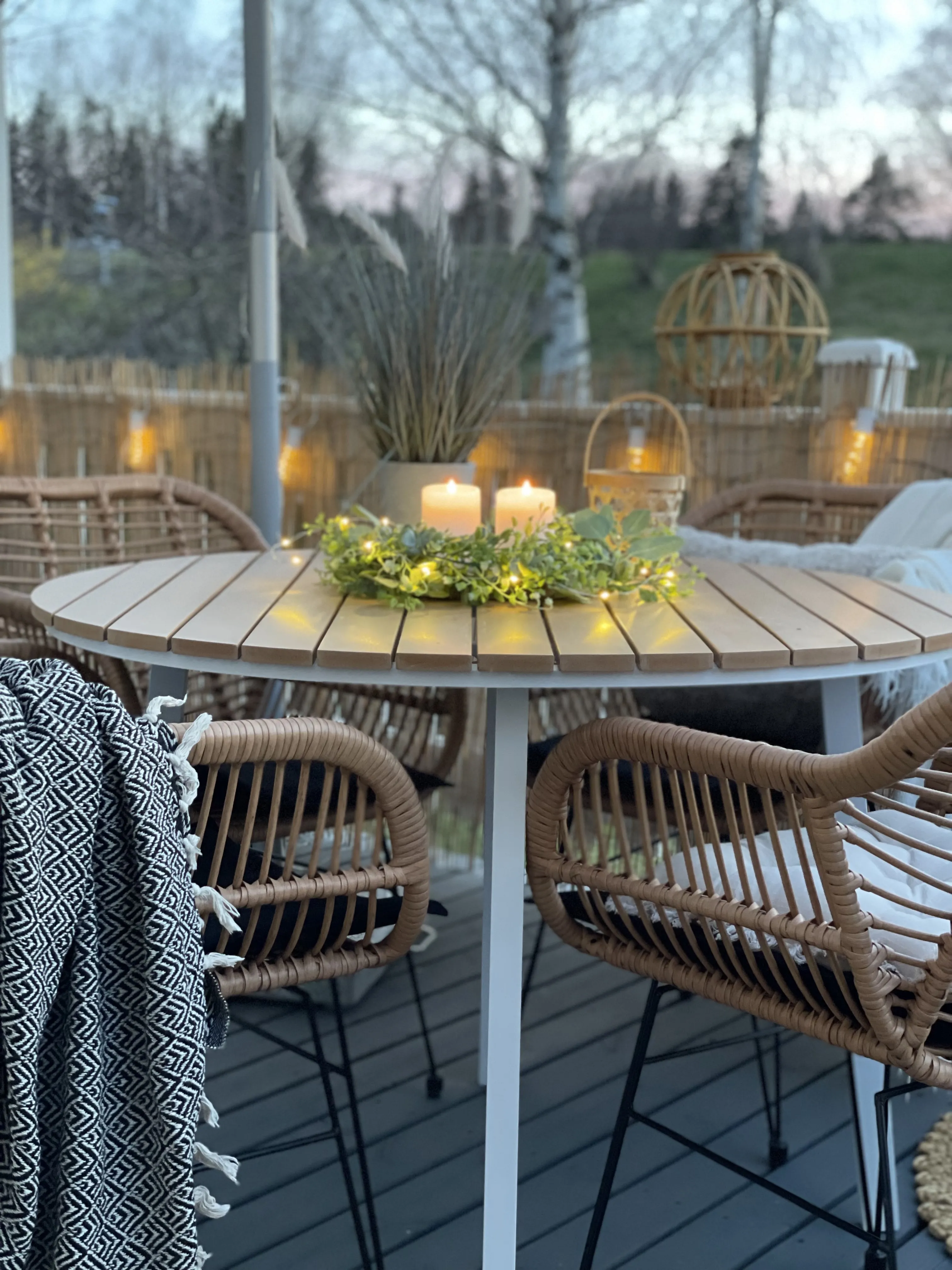 Tuin eettafel CAVOLI 105 cm 105 cm Bruin