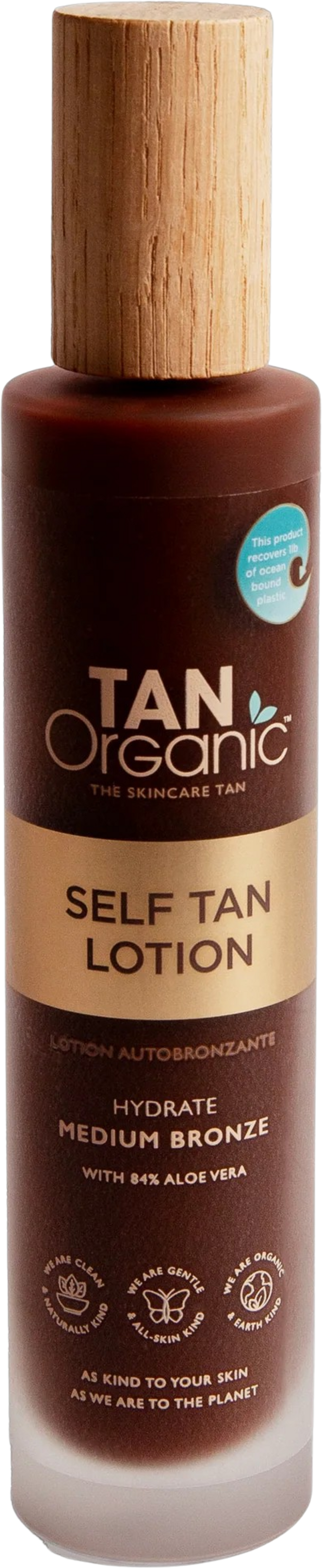 TAN Organic  Self Tan Lotion Medium Bronze, 100 ml
