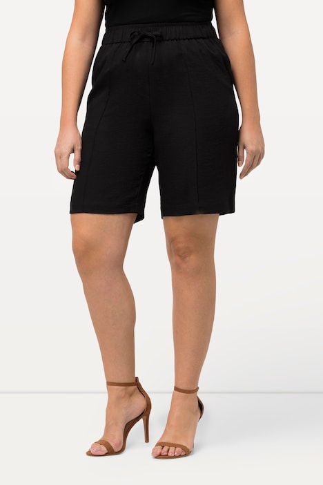 Shorts, weites Bein, Biesen, Elastikbund