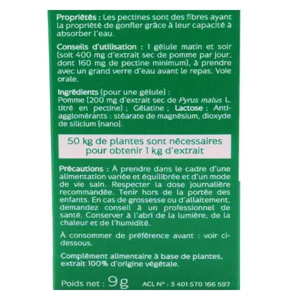 Naturactive Pectine de Pomme 30 gélules