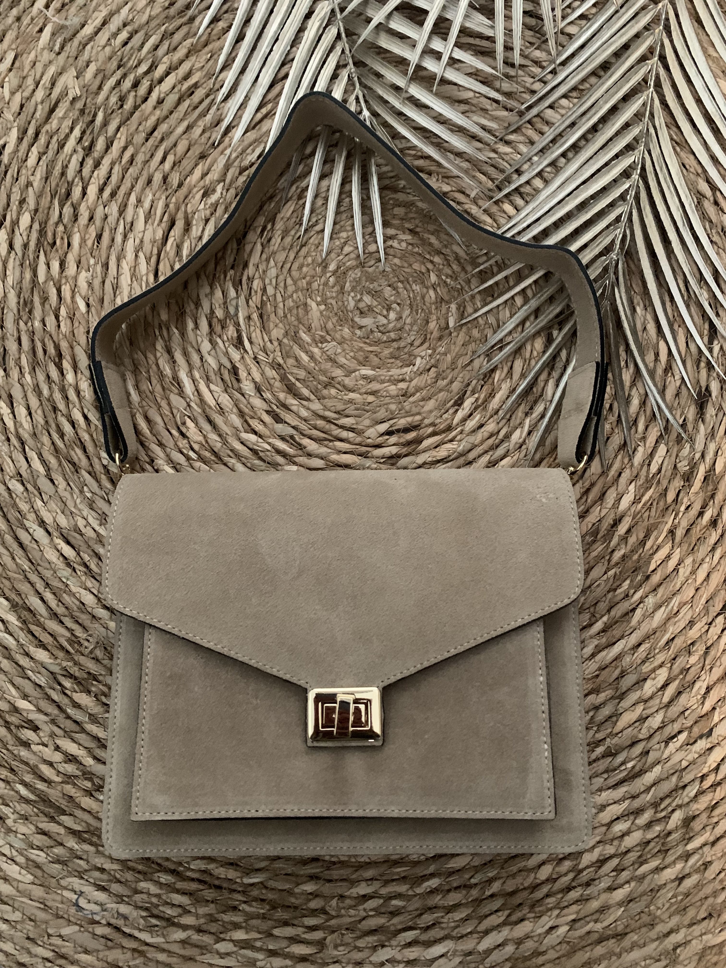 Stacey Bag - Suede Zand