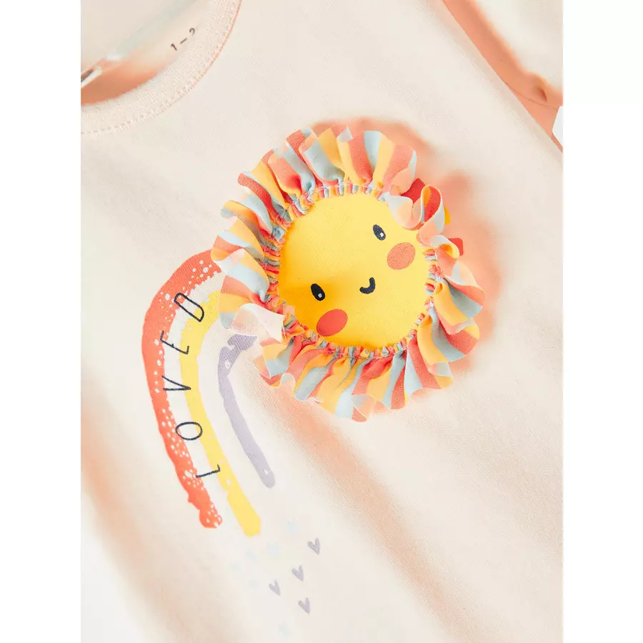 name it T-Shirt Nbfhussie Créme De Pêche