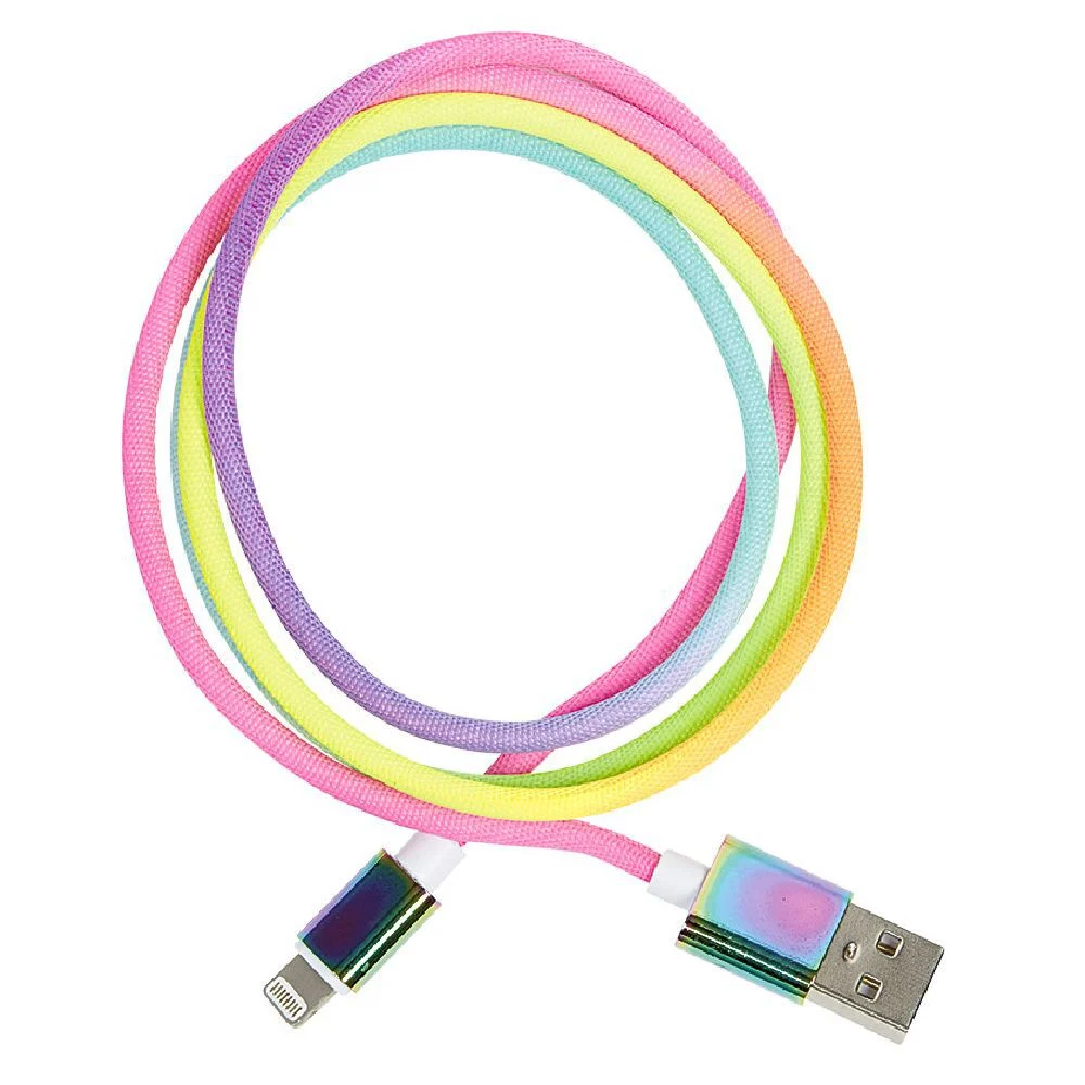 Câble lightning multicolore Iphone charge et transfert de données