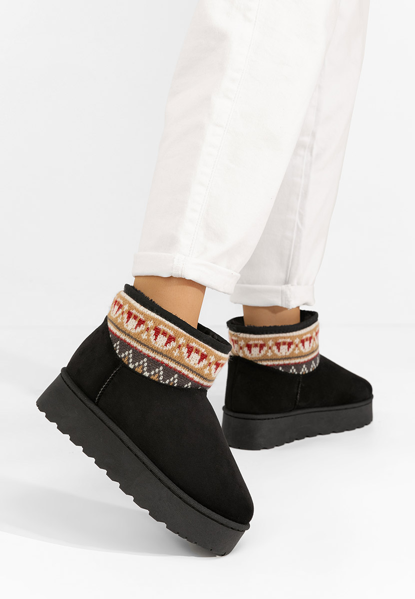 Bottes de neige femme noires Joye