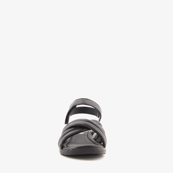 Harper leren dames sandalen zwart