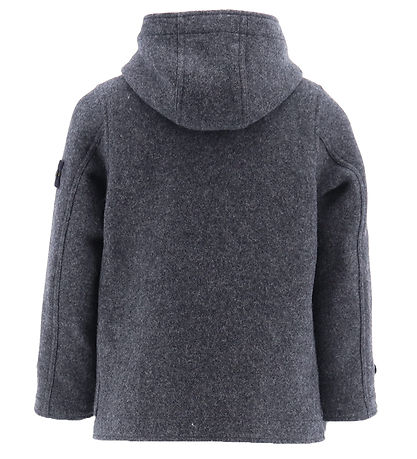 Stone Island Frakke - Uld - M?rkeGråmeleret