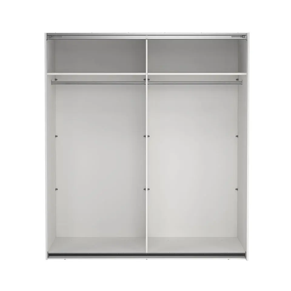 Hioshop Como schuifdeurkast 2 deuren 180x200cm wit