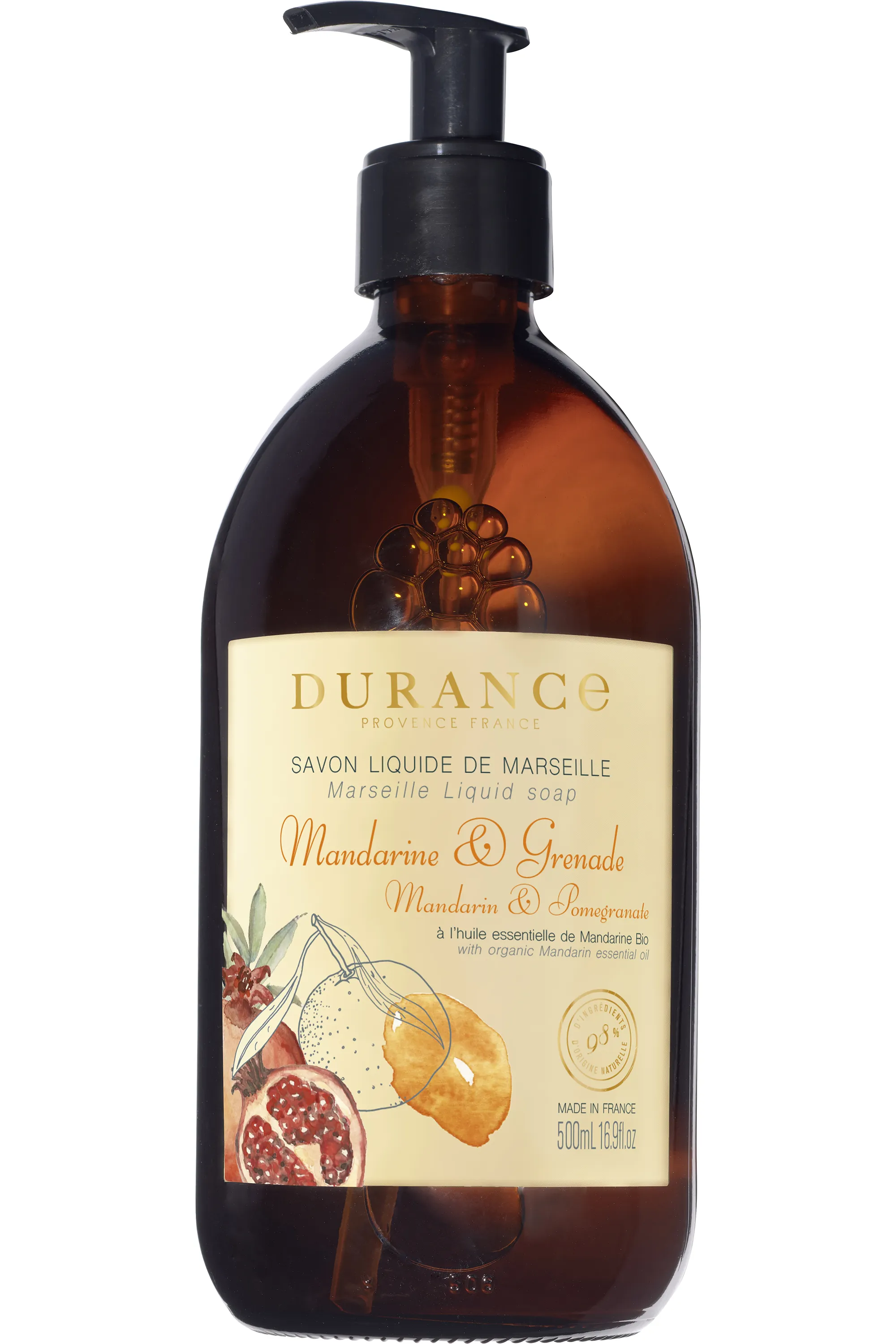 Durance Savon liquide Mandarine Grenade-500 ml
