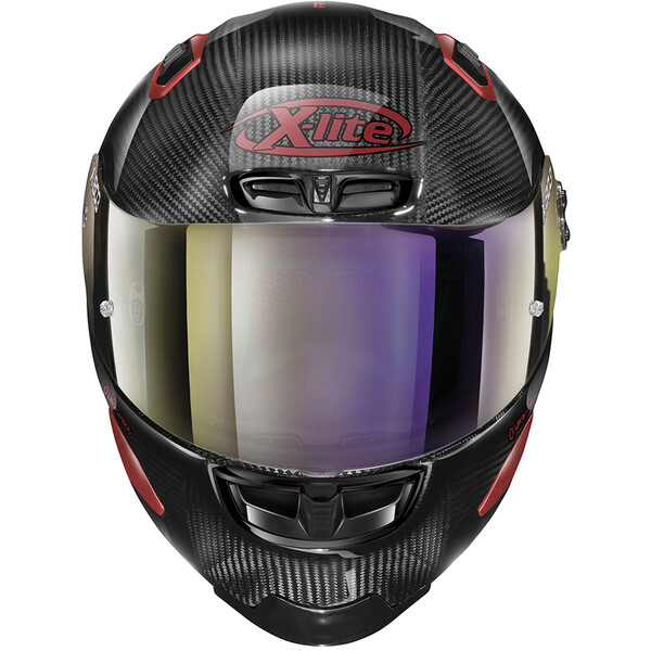 X-lite - Casque X-803 RS Ultra Carbon Iridium Edition Noir / Rouge