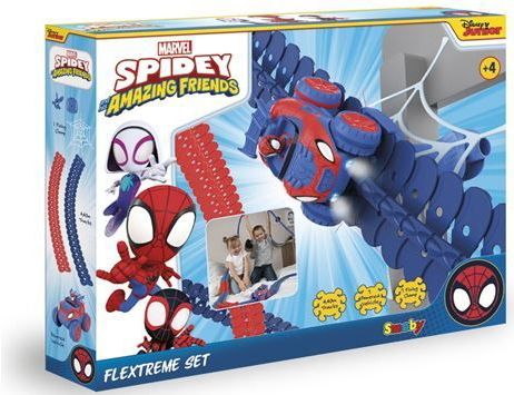 Smoby - Spidey - FleXtreme - Autocircuit - 184 Flexibele Tracks + 1 Voertuig
