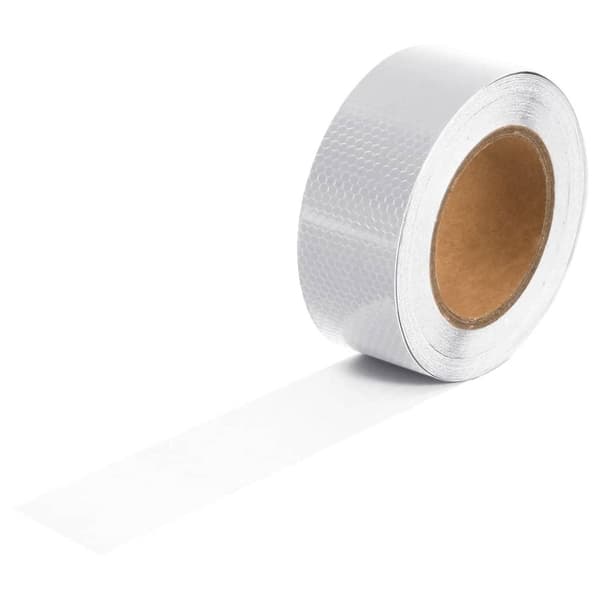 vidaXL Reflekterende tape hvit 5 cm x 20 m PVC