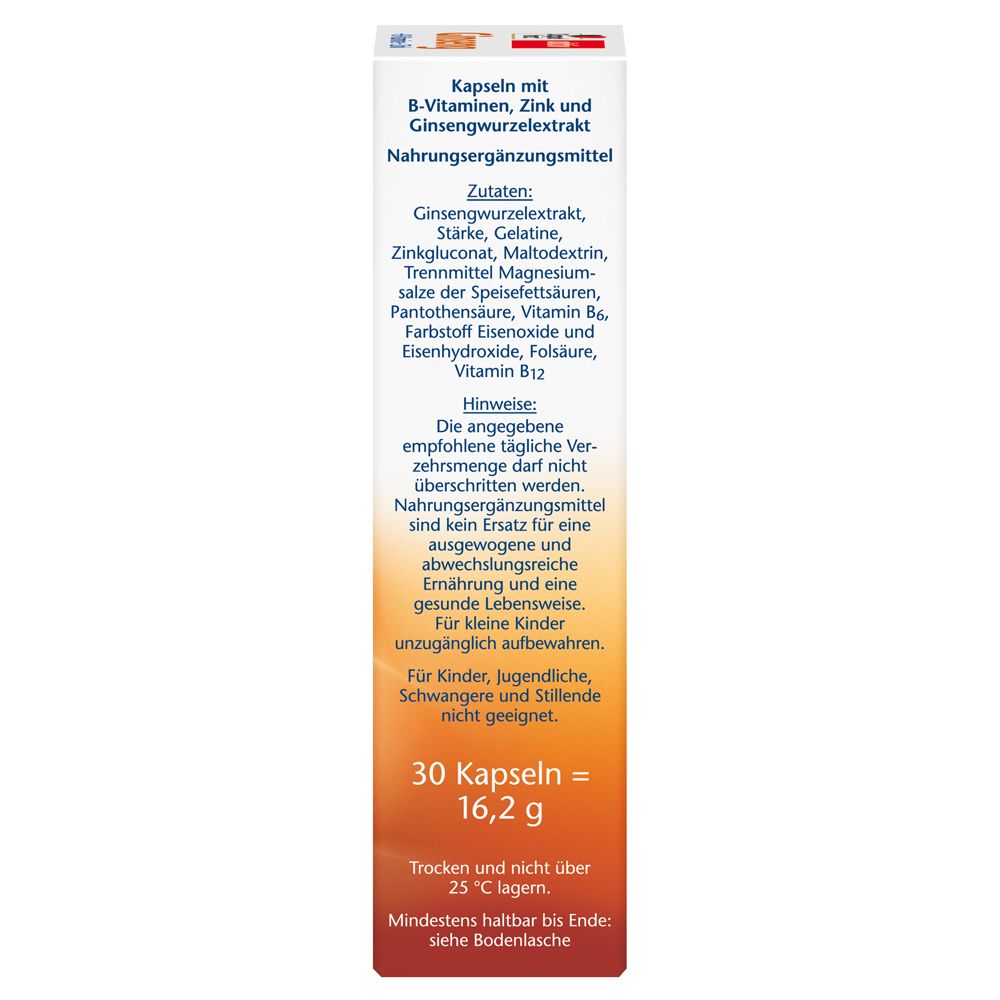 Doppelherz® Ginseng 250 + B-Vitamine + Zink