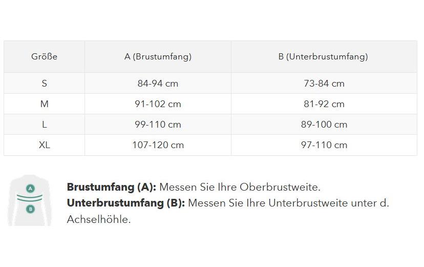 Posture BH Damen grau LSport Büstenhalter für eine gute Körperhaltung