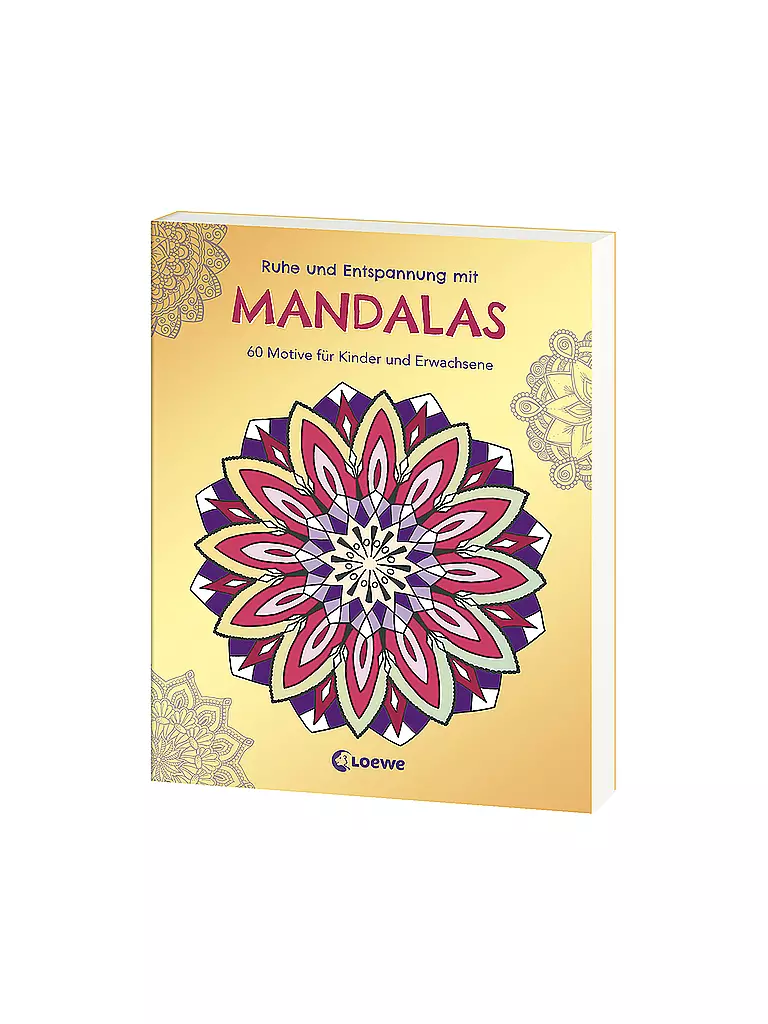 LOEWE VERLAG Malbuch - Ruhe und Entspannung mit Mandalas  keine Farbe