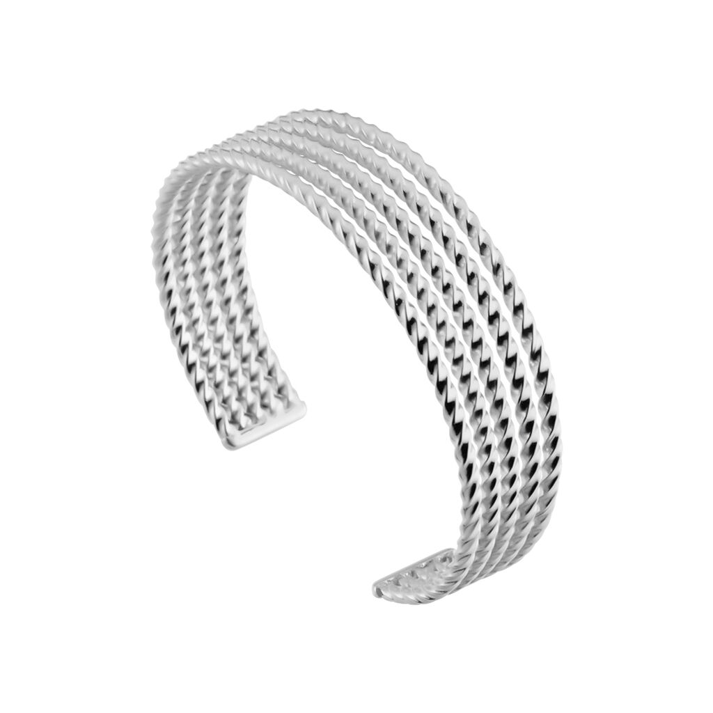 Bracelet Jonc Acier Blanc Anthonyn