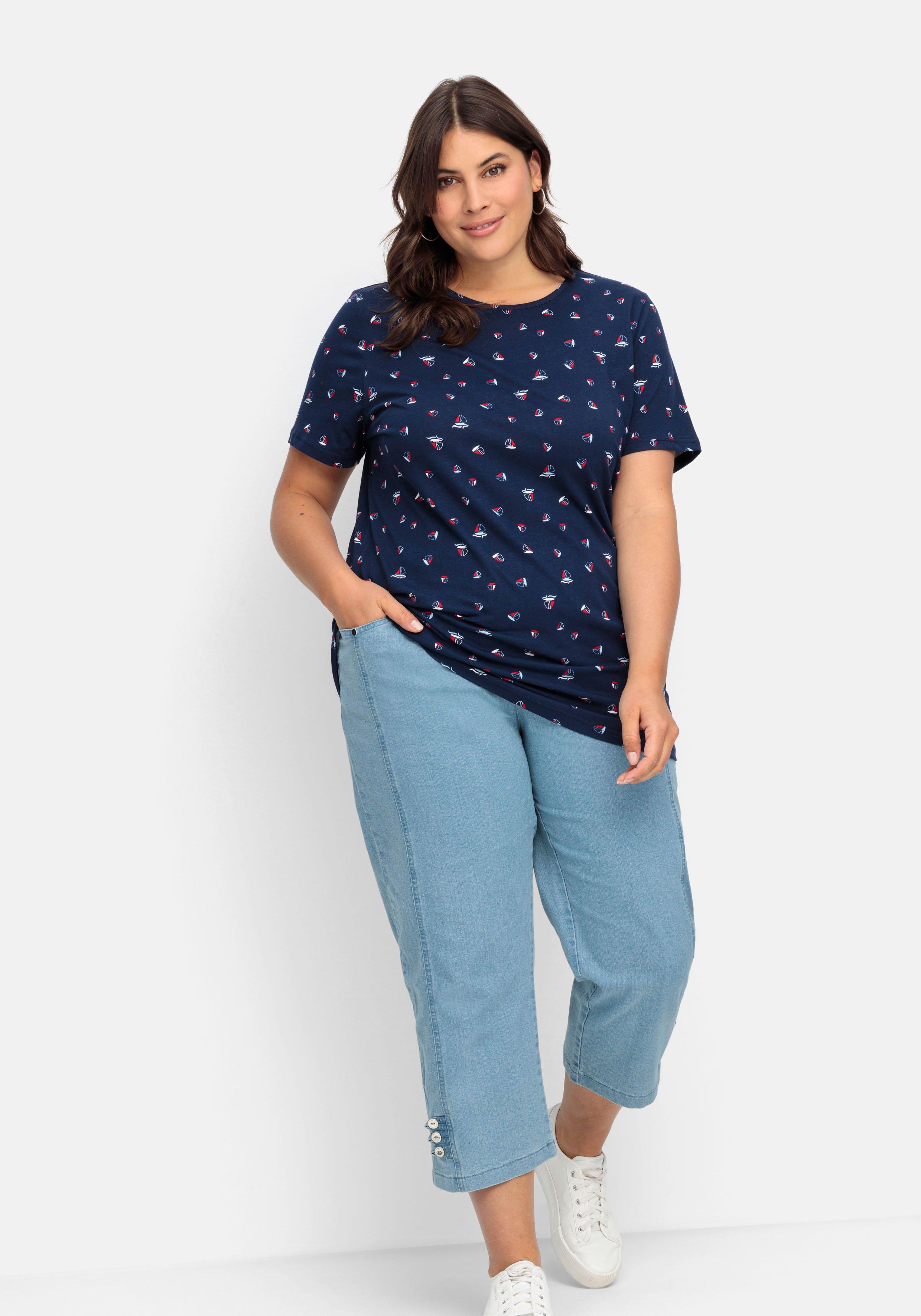Shirt mit Minimal-Alloverprint
