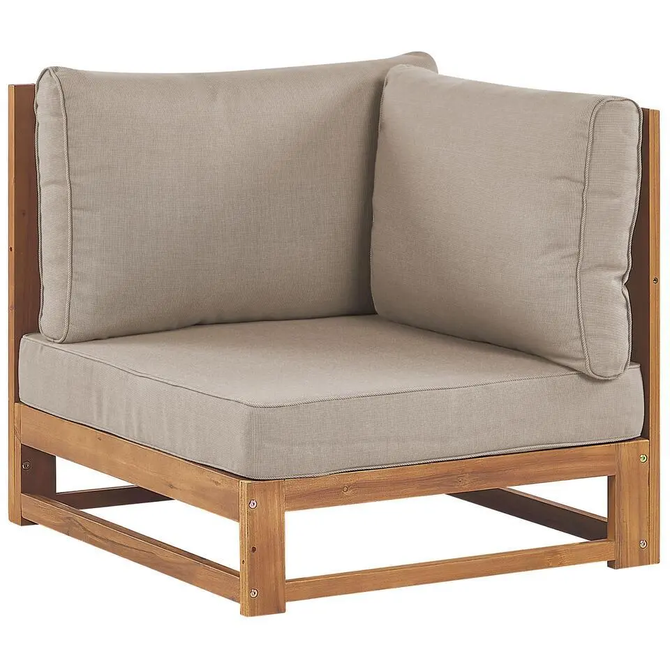 Beliani Loungeset TIMOR - Lichte houtkleur - Acaciahout