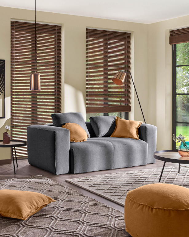 Kave Home Blok 3-zits bank green corduroy